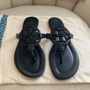Tory Burch Navy Miller Sandal Size 10